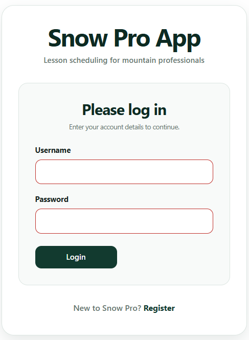 Ski Lesson App
